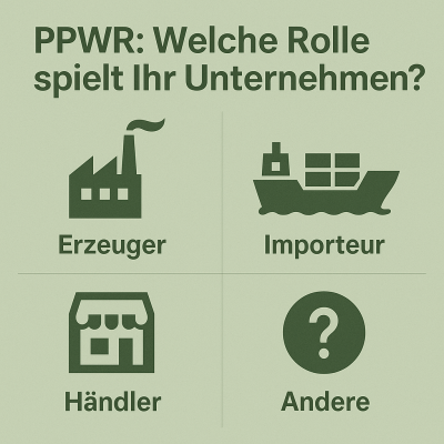 PPWR-Rollen: Erzeuger, Importeur, Händler – welche Pflichten hat Ihr Einkauf?