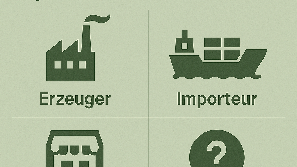 PPWR-Rollen: Erzeuger, Importeur, Händler – welche Pflichten hat Ihr Einkauf?